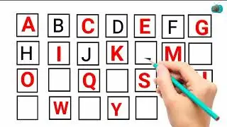 How to write ABC/missing alphabet/A to Z/kidsvideo