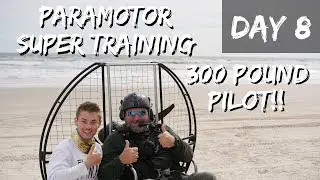 300 lb Paramotor SUPER Student Rocks The Skies With Fellow Powered Paragliding Classmates!!