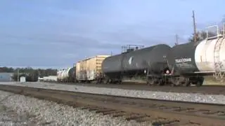 NS 8092 leads NS Train 173 in Austell, GA