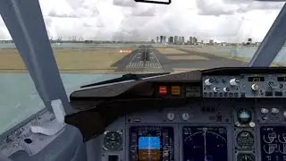 FSX Landing in Boston with ATC | United B737-700 (BVATC)