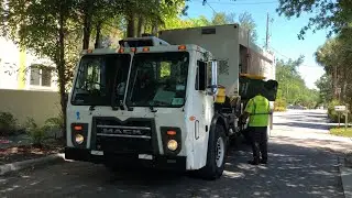 Mack LEU Heil Multitask Garbage Truck + Tipper & Hopper Action