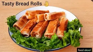 Ramazan Special Vegetable Bread Rolls Recipe | 10 minutes Quick And Easy Evening Snack Recipe