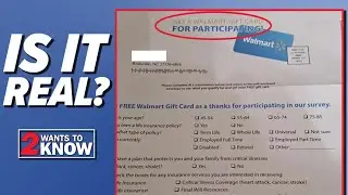 Survey mailer offers Walmart gift card | 2 Wants to Know
