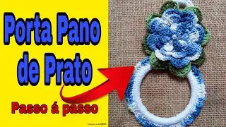 Porta Pano de Prato em croche #Passo a passo