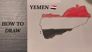 DRAWING YEMEN COUNTRY MAP/STEP BY STEP