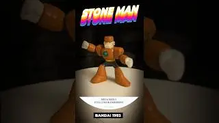 🪨 STONE MAN 🪨 Mega Man 5 FULL COLOR Daikessen Mini Figure- Bandai 1993 #megaman #nintendo #NES #snes