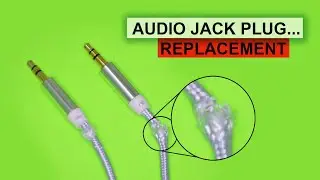 How to EASY Repair a 3.5mm Audio Cable Broken Headphone Cables | Headphone Jack Replacement