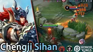 Honor of Kings（Chengji Sihan）An adc hero riding a wolf｜Um her&oacute;i adc montando um lobo