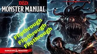 Dungeons and Dragons 5E Monster Manual Fliptgrough & Review