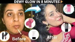 Not so perfect! But i did dewy Glowy makeup🌟( Mars& swiss beauty)#makeup #glowmakeup #dewyglow  
