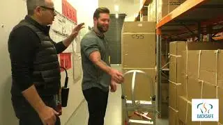How to load a trolley with a large item