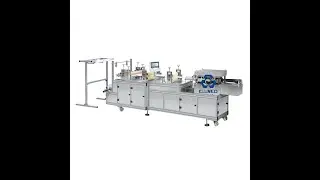 Disposable nonwoven bath cap making machine with automatic packing