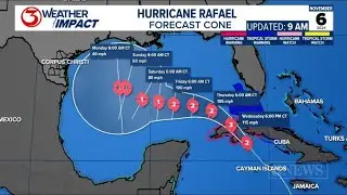 Hurricane Rafael set to make landfall in Cuba before moving into Gulf of Mexico