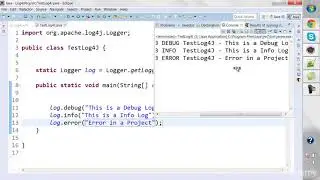53  Apache Log4J API   Console & File Appenders