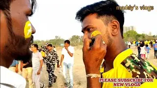 VLOG : DRAWING CSK SKETCH ON FAN FACE || CHENNAI SUPER KINGS - MS DHONI || CSK TATA IPL 2022 || FANS