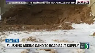Flushing adds sand to road salt supply amid statewide shortage