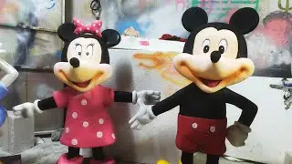 Mickey mouse # Thermocol carving