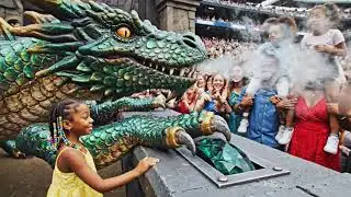 24 Hours Trapped in a REAL Dragon & Dinosaur Park! You Won't Believe What Happens