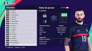 [EURO 2020] FRANCE NT players - PES 2021