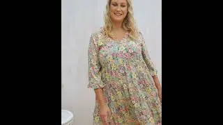 Lila Dress Multi Floral Curvy Fashion Australia