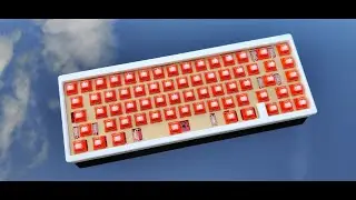 Keycult No. 1/65 White Teal Keyboard Build Time Lapse
