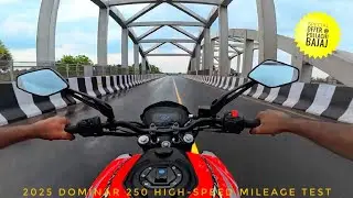 2025 BAJAJ Dominar 250 – Mileage உண்மையா இது?😮🤯#highspeed  #mileage #test #subscribe #viral #follow