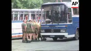 SERBIA: NOVI SAD: DUTCH PEACEKEEPERS RELEASED BY BOSNIAN SERBS