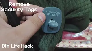 Remove security tag from clothes - Life Hack DIY 2025