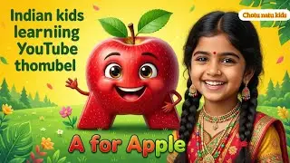 Apple Apple 🍎 | A for Apple Alphabet Learning | Kids Video