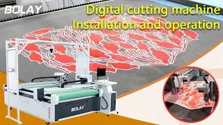With large CCD + identification software - digital cutting machine installation and operation