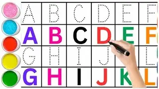 ABC Alphabet Song | ABCD | abc song AtoZ | Writing along dotted lines 