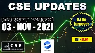 🇱🇰CSE Daily Market Watch 03_Nov_2021