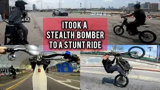 I TOOK A STEALTH BOMBER to a SURRON STUNT RIDE in LA