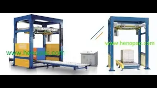Ring Type High Speed Fully Automatic Pallet Wrapping Machine  pallet wrapper with rotary ring