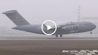 Boeing C-17A Globemaster III - United States Air Force 07-7180 - landing at Munich Airport | MSC2023