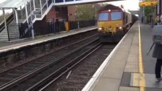 Class 66 EWS Passes Staplehurst