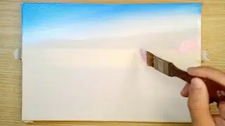 Simple Way to Paint a Lavender Field / Acrylic Painting For Beginners