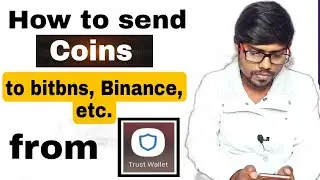 How to send Coin to bitbns,Binance, Wazir X etc. from Trust wallet