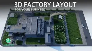 🔥 Fiverr-3D -Making 3D Industrial/Factory Walkthrough & Bird Eye Animation!