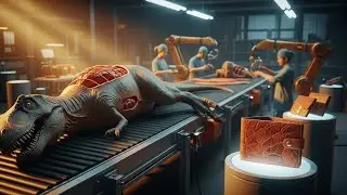 Inside the Billion-Dollar Dinosaur Leather Factory: From Scales to Luxury Handicrafts (Full Process)