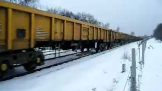 Freightliner class 66581 with JNA Wagons