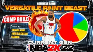 The Best Most Comp Versatile Paint Beast Build on NBA 2K22 Best Best Center Badges 90 Speed Demon