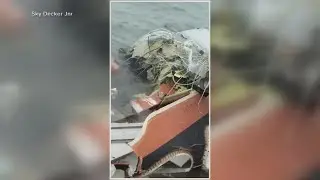 New video shows dramatic scene of Mexican Navy plane crash near Galveston, Texas