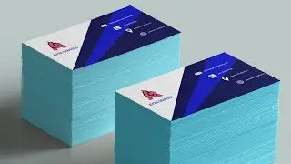 How to design a BUSINES CARD in photoshop2017 | Business Card Tutorial #Back Side1