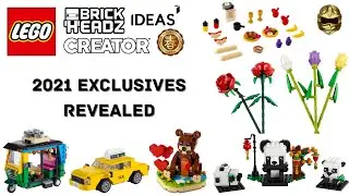 2021 LEGO Store Exclusive Sets + GWPs Revealed! BrickHeadz, Chinese New Year, Ideas, and More!