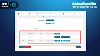 Actualizaci&oacute;n de datos de Representante Legal en el RTU Digital, desde tu Agencia Virtual.