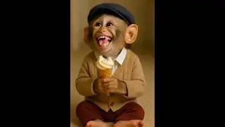 Monkey Tasted Ice Cream&hellip; and MELTED Our Hearts! 🍦