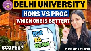 DU Hons vs Program degree🤔 What to Choose After CUET? ✅ BSc, BCom, BA hons or prog courses?