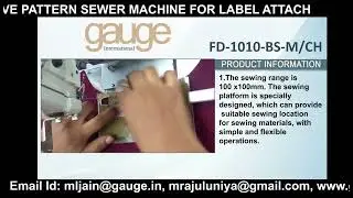 FD-1010-BS-M CH PATTERN SEWER MACHINE (LEATHER LABEL ATTACH)