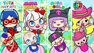 Parents Toca Boca VS Parents Avatar World VS Parents Miga World vs Parents Yoya World 👶🍼